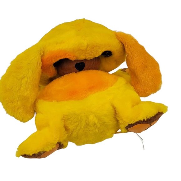 Unique Cute Funny Ball Pets Plush Yellow Fold Up Puppy Dog Kids Toy 12122-3clo - Picture 4 of 7